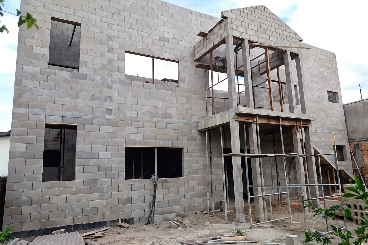 Case real de alvenaria residencial Hormigon