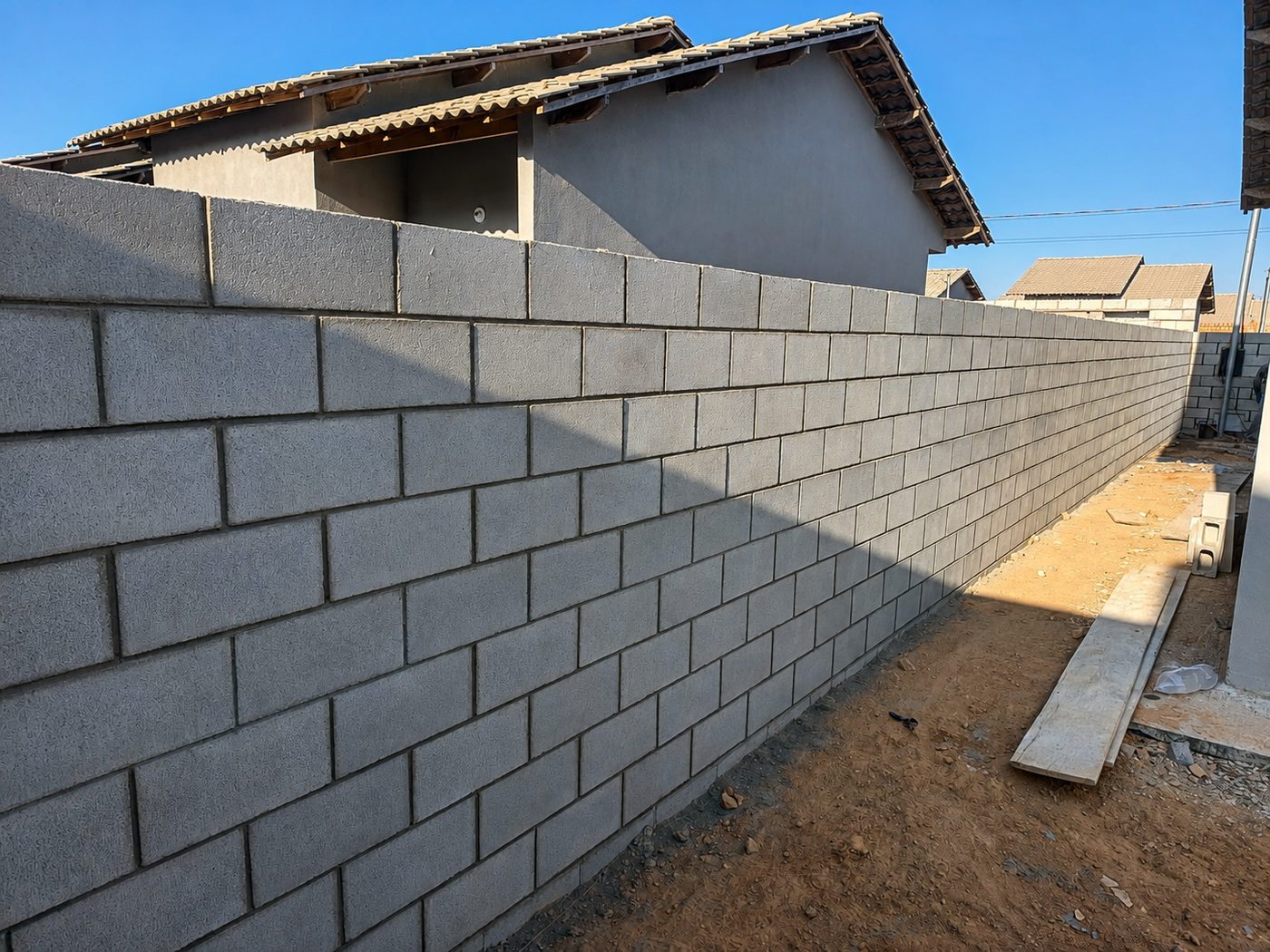 Case real de alvenaria de muro Hormigon